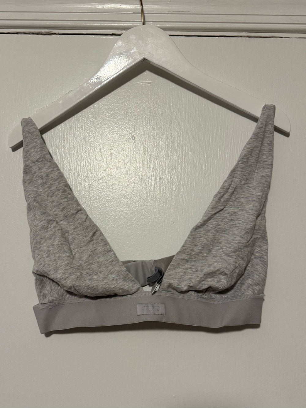 SKIMS Cotton Jersey Plunge Bralette